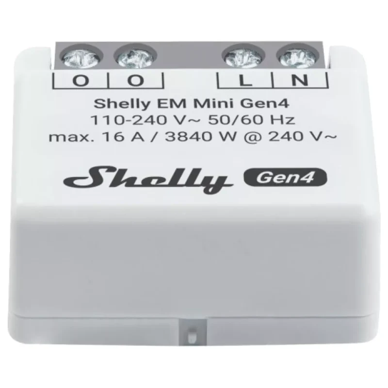 Shelly Medidor Inteligente de Consumo de Energia até 16 A - Shelly EM Mini Gen4
