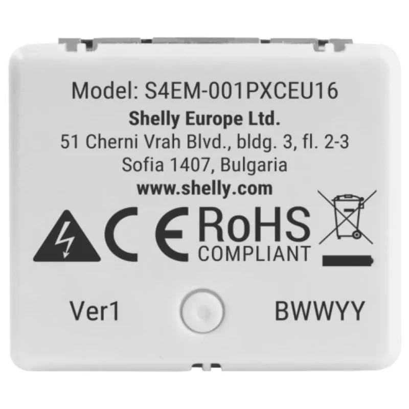 Shelly Medidor Inteligente de Consumo de Energia até 16 A - Shelly EM Mini Gen4