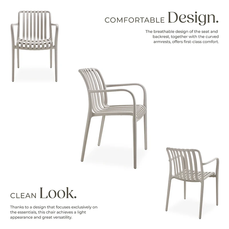 Tectake Garden Chairs Alcudia Set of 2