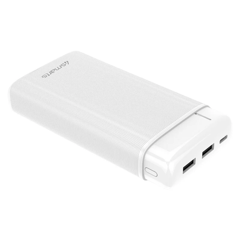 4smarts VoltHub Go2 20000 mAh USB-A og USB-C powerbank, Hvid