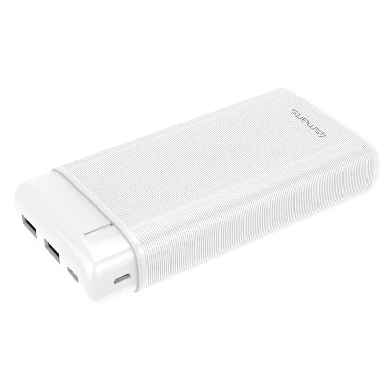 4smarts VoltHub Go2 20000 mAh USB-A og USB-C powerbank, Hvid