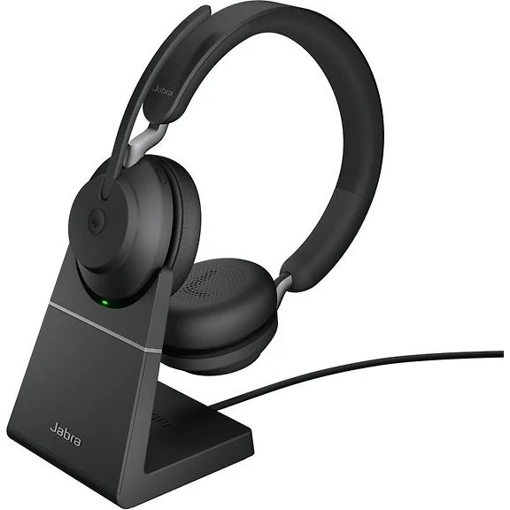 Jabra Evolve2 65 Stereo LINK380A Wireless Headset + Docking Station, MS, Black