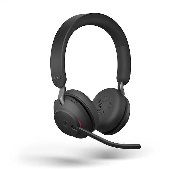 Jabra Evolve2 65 Stereo LINK380A Wireless Headset + Docking Station, MS, Black