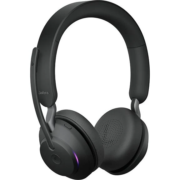 Jabra Evolve2 65 Stereo LINK380A Wireless Headset + Docking Station, MS, Black