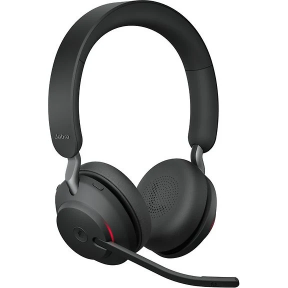 Jabra Evolve2 65 Stereo LINK380A Wireless Headset + Docking Station, MS, Black