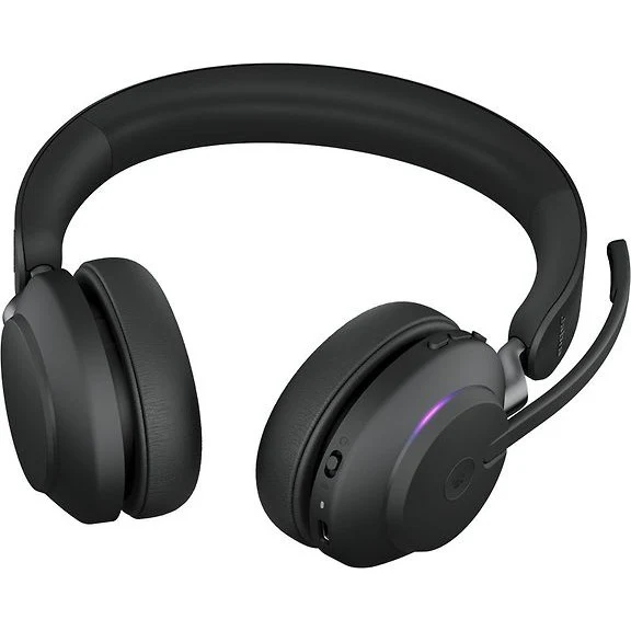 Jabra Evolve2 65 Stereo LINK380A Wireless Headset + Docking Station, MS, Black