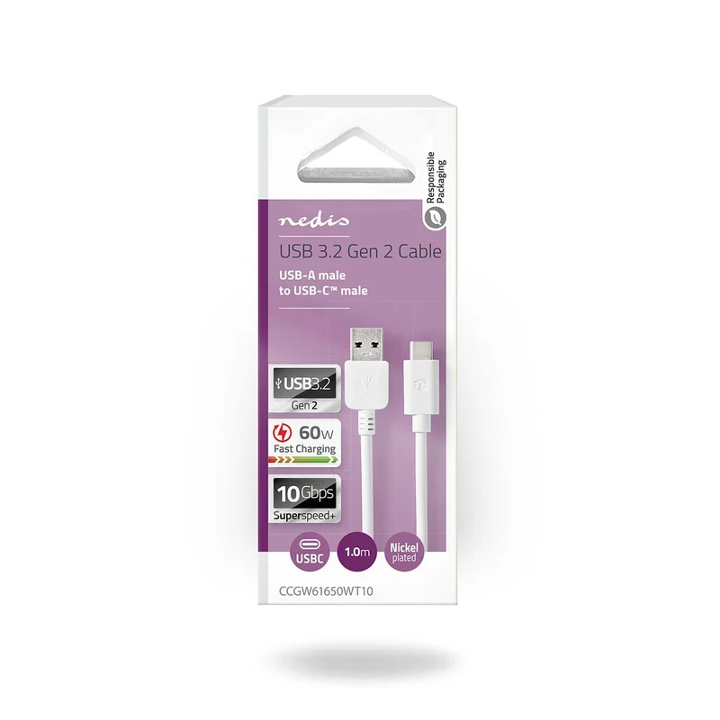 USB-Kabel USB 3.2 Gen 2 - USB-A Male - USB-C™ Male