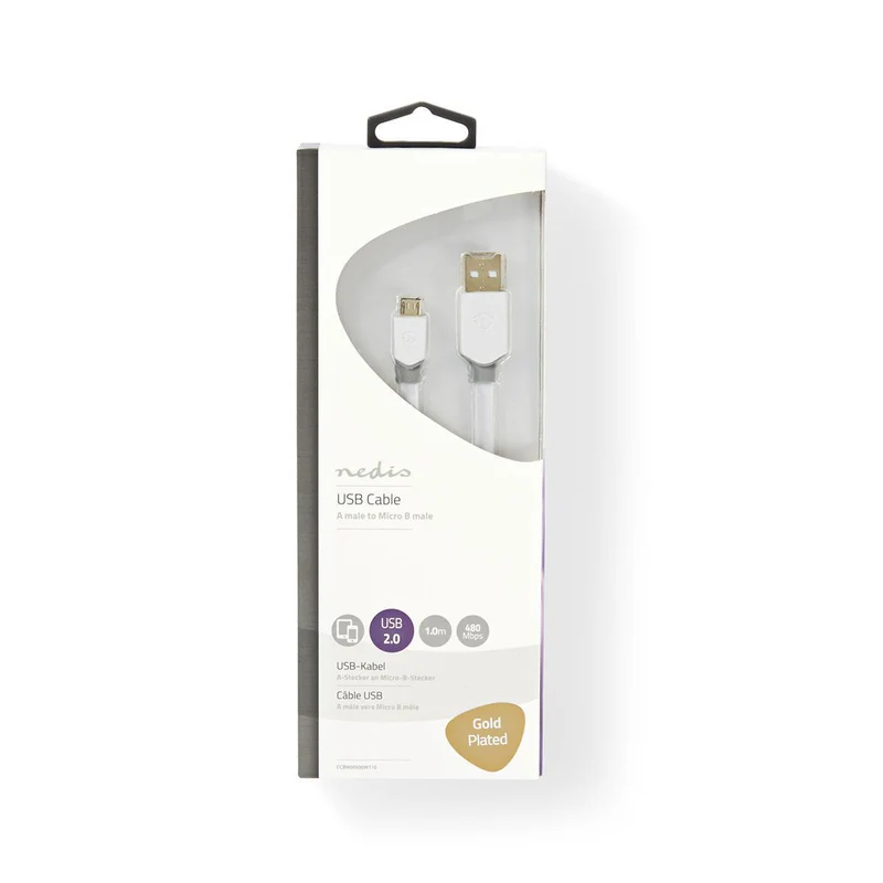 USB-Kabel USB 2.0 - USB-A Male - USB Micro-B Male
