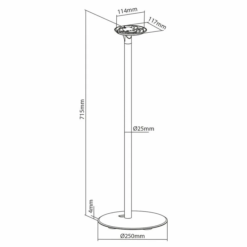 Speakerbeugel Geschikt voor: Sonos® Era100 - Standaard - 3