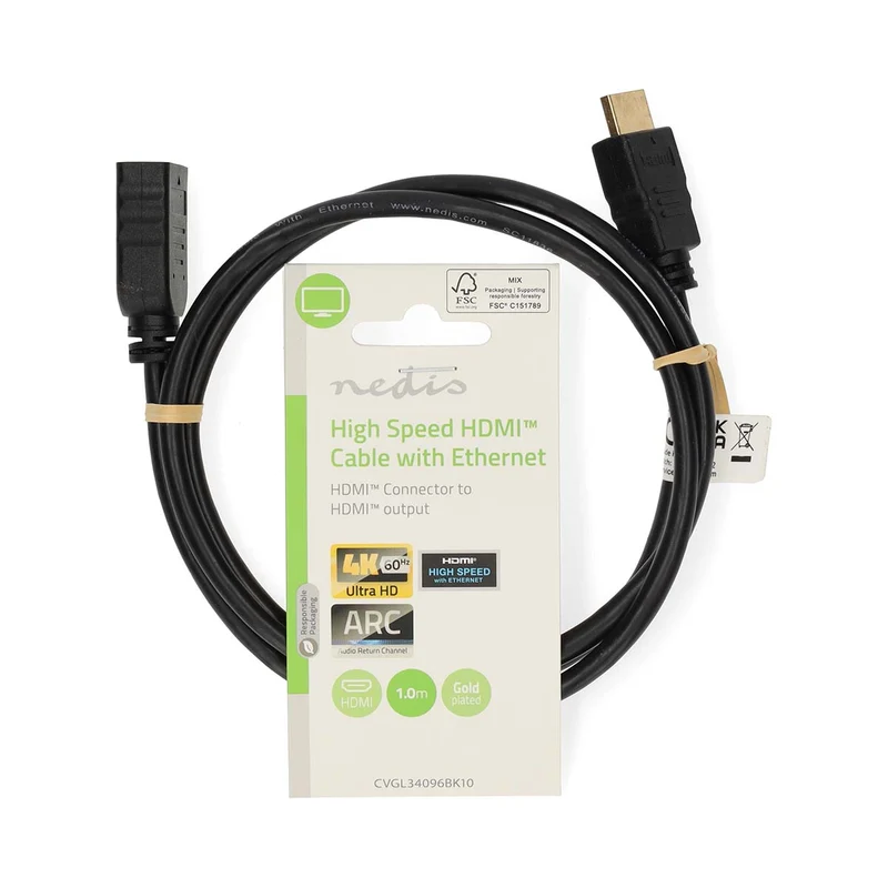 High Speed HDMI™-Kabel met Ethernet HDMI™ Connector - HDMI™ Output - 4K@60Hz