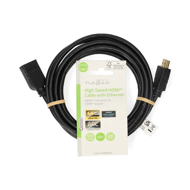 High Speed HDMI™-Kabel met Ethernet HDMI™ Connector - HDMI™ Output - 4K@60Hz
