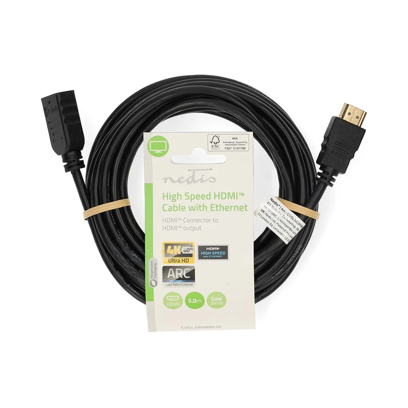 High Speed HDMI™-Kabel met Ethernet HDMI™ Connector - HDMI™ Output - 4K@60Hz