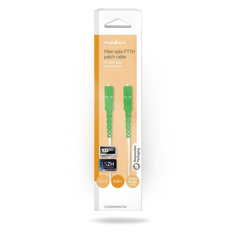 Glasvezel Patchkabel SMF (Single Mode Phase) - SC/APC - SC/APC