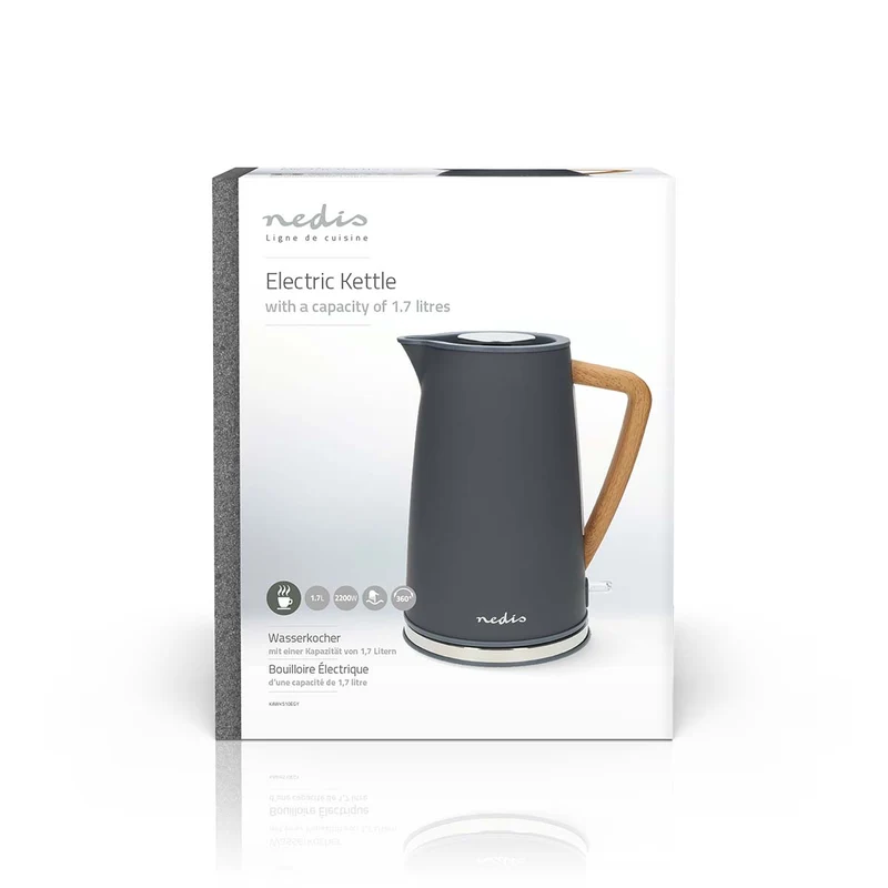 Waterkoker 1.7l - Soft-Touch - 360 graden draaibaar