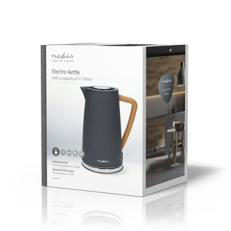 Waterkoker 1.7l - Soft-Touch - 360 graden draaibaar