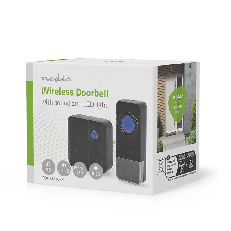 Draadloze Deurbelset Netvoeding - 100 - 240 V AC 50/60 Hz - 1x 23A 12V