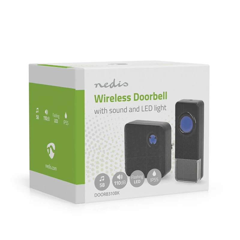 Draadloze Deurbelset Netvoeding - 100 - 240 V AC 50/60 Hz - 1x 23A 12V