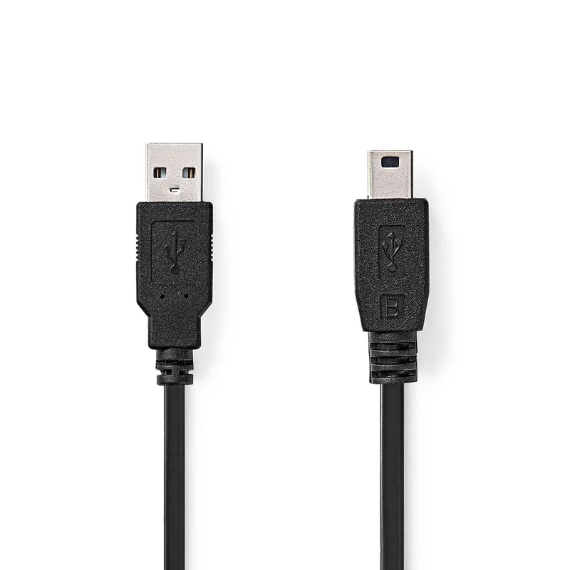 USB-Kabel USB 2.0 - USB-A Male - USB Mini-B 5-Pins Male