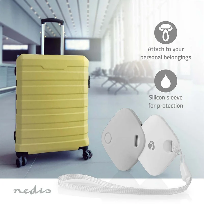 Keyfinder Geschikt voor: Apple Find My App - Batterij Gevoed - 1x CR2032