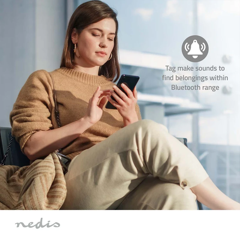 Keyfinder Geschikt voor: Apple Find My App - Batterij Gevoed - 1x CR2032