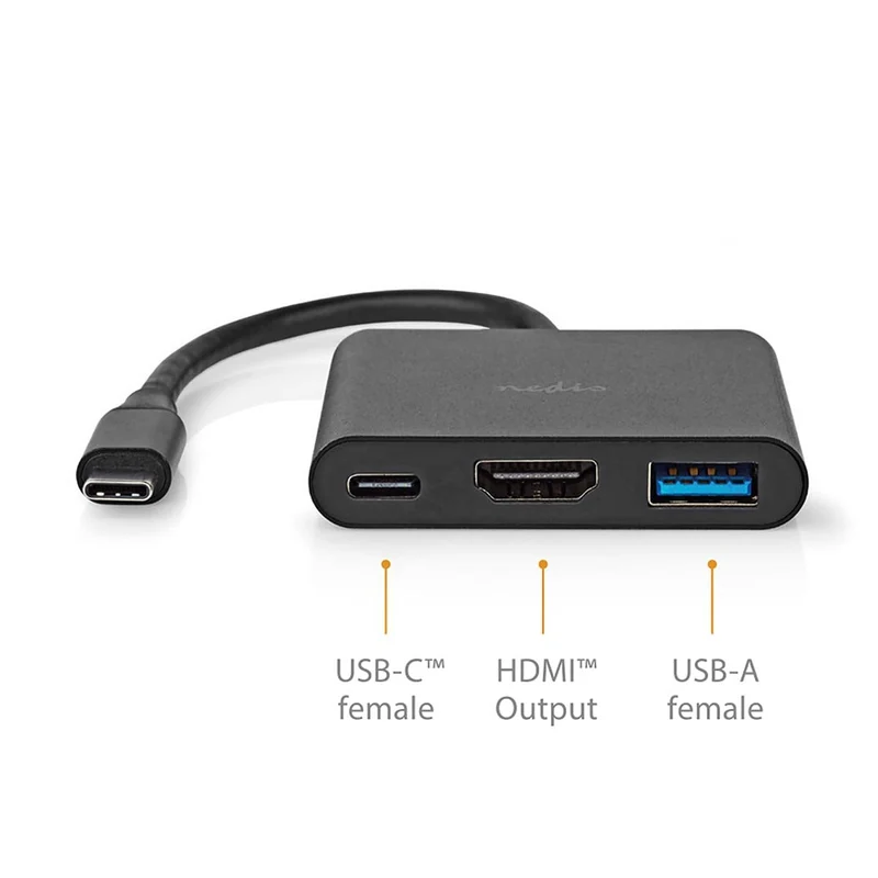 USB Multi-Port Adapter 3-in-1 - USB 3.2 Gen 1 - USB-C™ Male