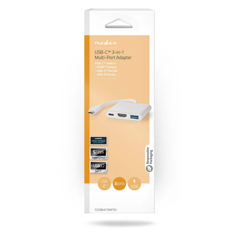 USB Multi-Port Adapter 3-in-1 - USB 3.2 Gen 1 - USB-C™ Male