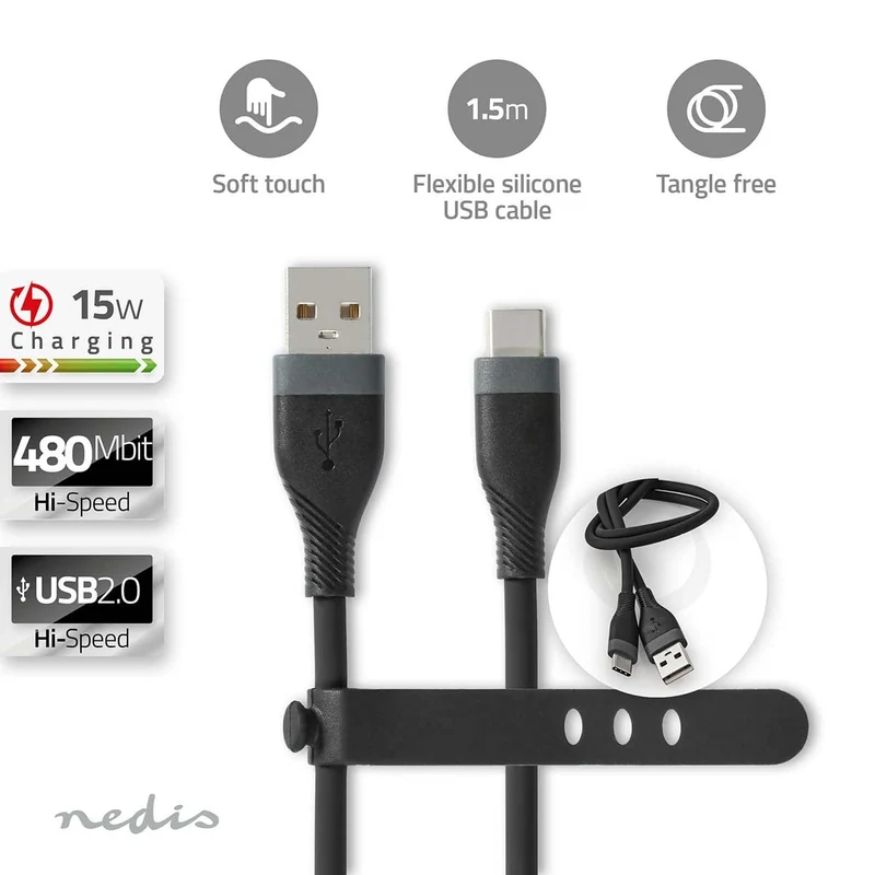 USB-Kabel USB 2.0 - USB-A Male - USB-C™ Male