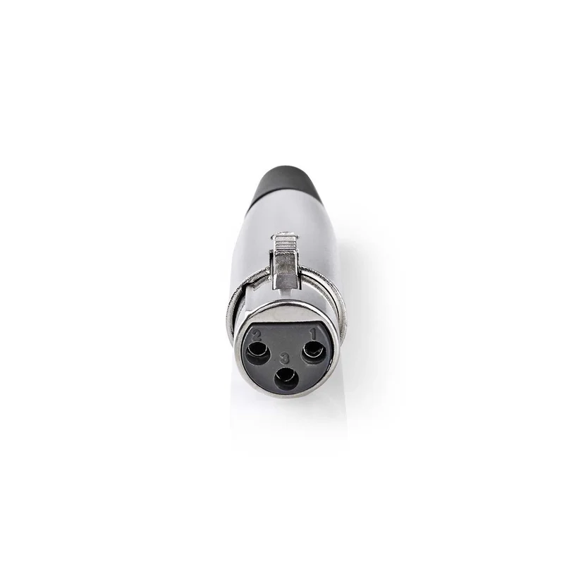 XLR-Connector Recht - Female - Vernikkeld