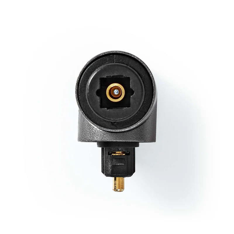 TosLink-Adapter Toslink Female - TosLink Male - 90° Gehoekt