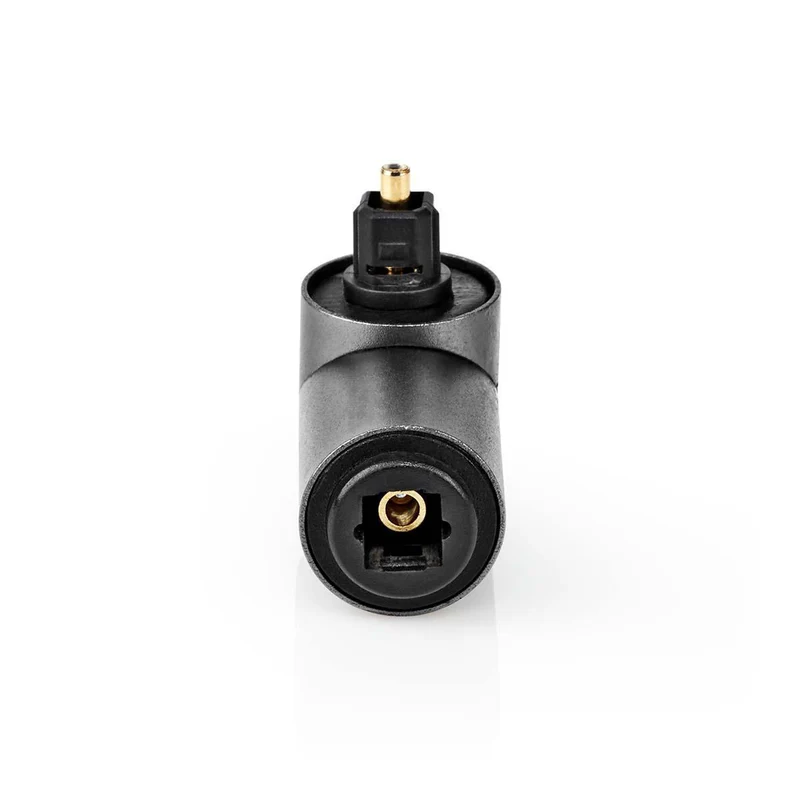 TosLink-Adapter Toslink Female - TosLink Male - 90° Gehoekt