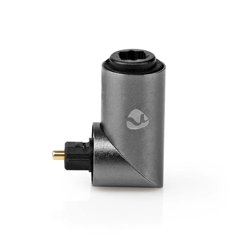 TosLink-Adapter Toslink Female - TosLink Male - 90° Gehoekt