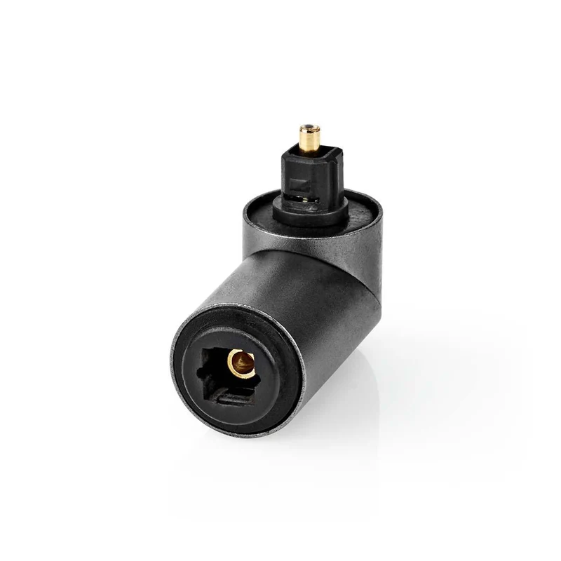 TosLink-Adapter Toslink Female - TosLink Male - 90° Gehoekt