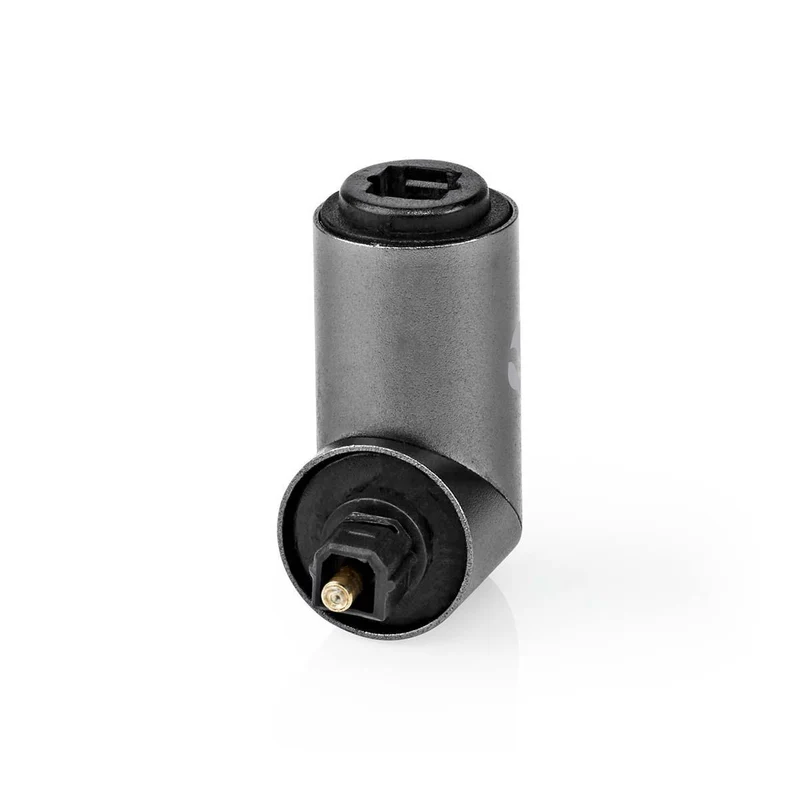 TosLink-Adapter Toslink Female - TosLink Male - 90° Gehoekt