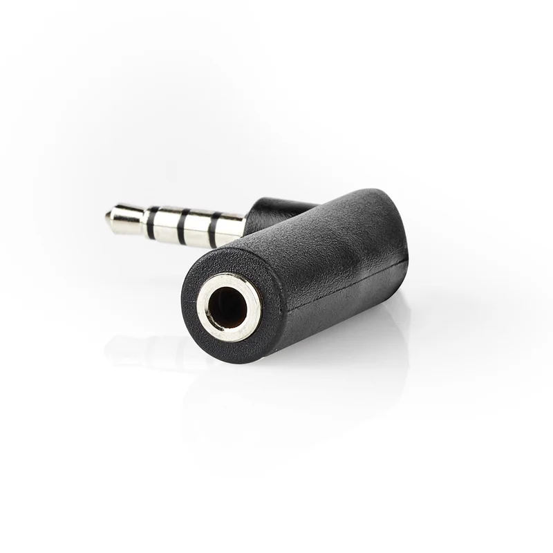 Stereo-Audioadapter 3,5 mm Male - 3,5 mm Female - Vernikkeld