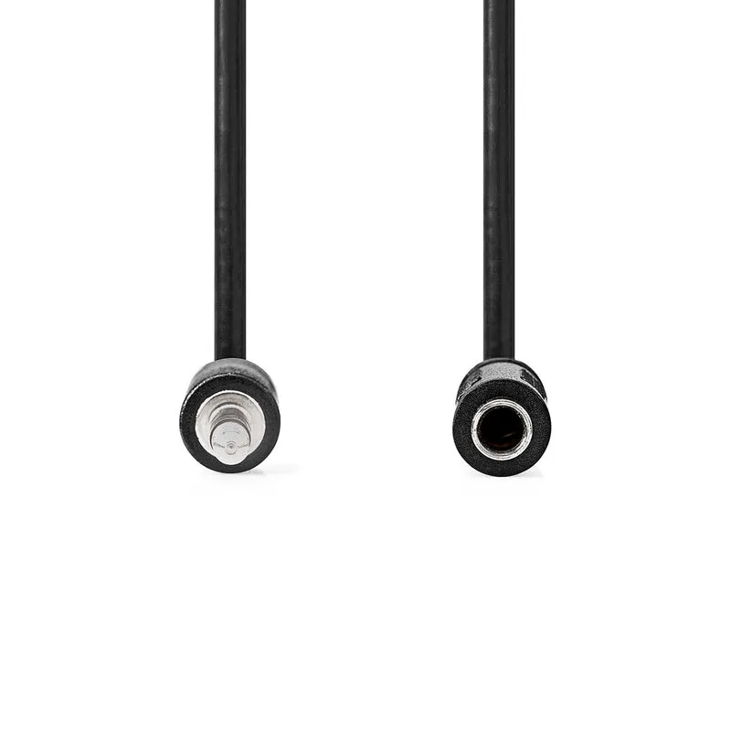 Stereo-Audiokabel 3,5 mm Male - 6,35 mm Female - Vernikkeld