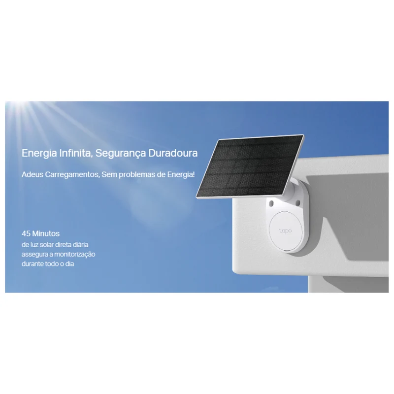 TP-Link Outdoor Security WiFi Câmera c/ bateria + painel solar - TAPO TC82KIT