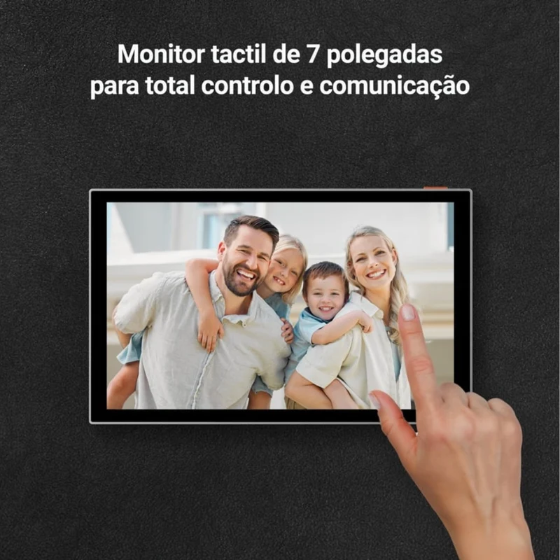 Ezviz Kit Video-porteiro inteligente WiFi / 2 Fios c/ câmara 2K + monitor 7'' + leitor RFID - Ezviz CS-HP7