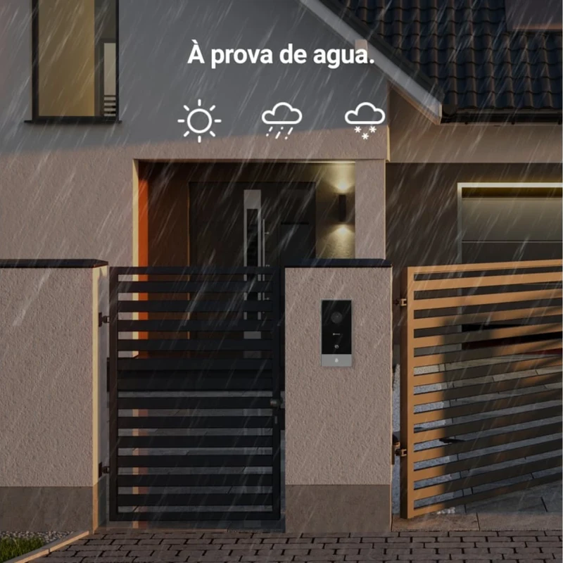 Ezviz Kit Video-porteiro inteligente WiFi / 2 Fios c/ câmara 2K + monitor 7'' + leitor RFID - Ezviz CS-HP7