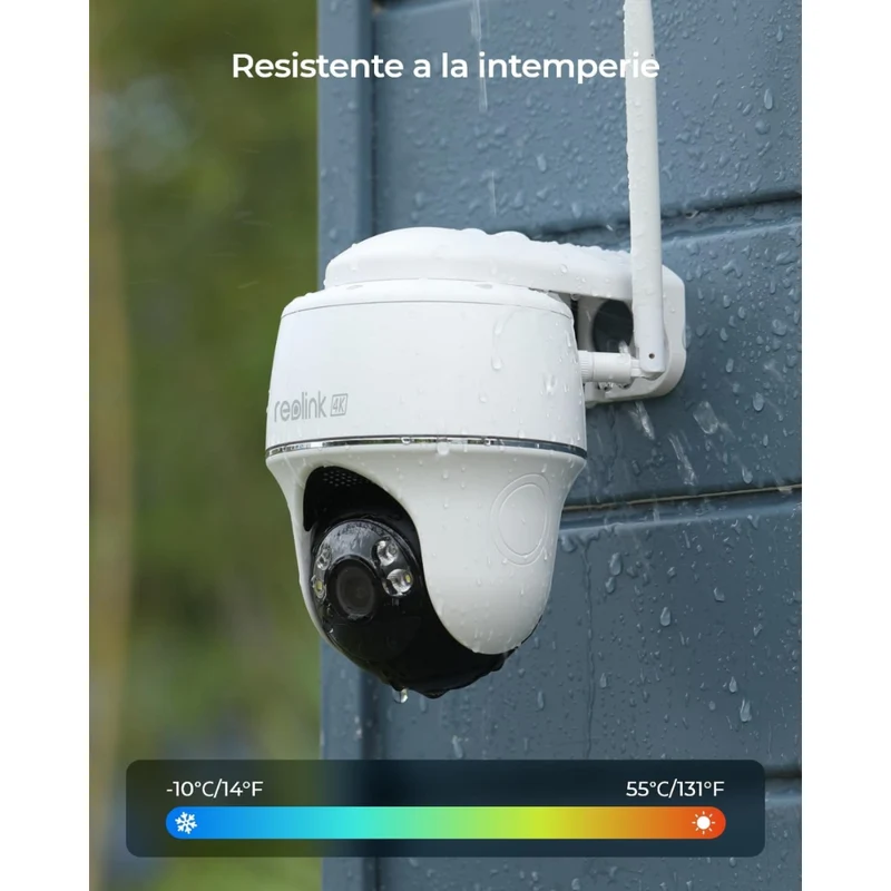 Reolink Camara Autónoma a Bateria c/ Painel Solar Wireless de 8MP e 4K com Focos de Luz - Reolink Argus PT Ultra