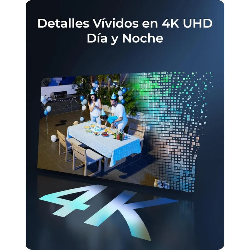 Reolink Camara Autónoma a Bateria c/ Painel Solar Wireless de 8MP e 4K com Focos de Luz - Reolink Argus PT Ultra