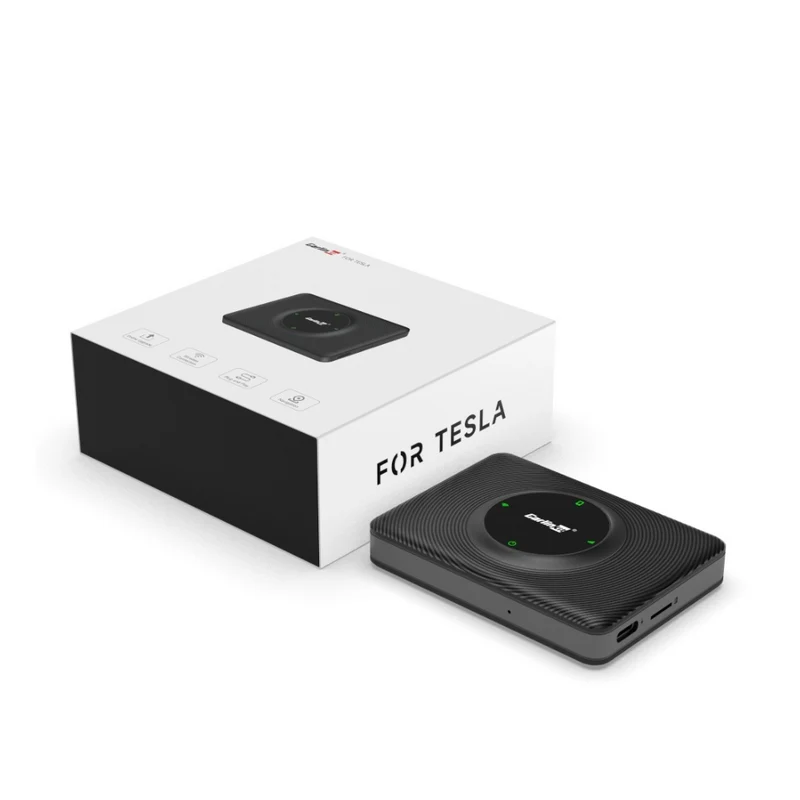 CarlinKit Compatível com Tesla Dongle Android Auto Carplay Sem fios Wifi Bluetooth Adaptador - CarlinKit CPC200T2C