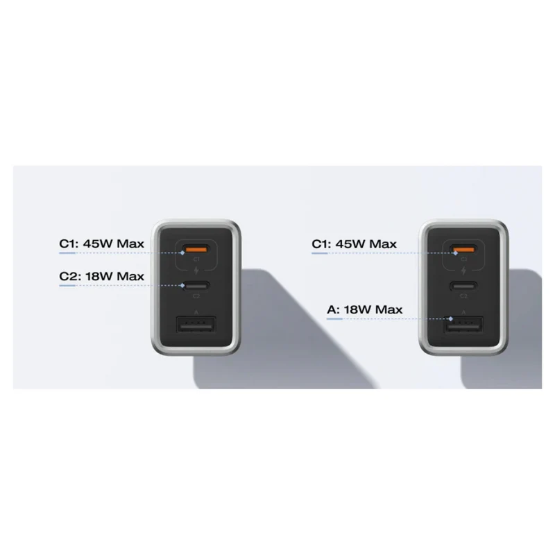 Ecoflow Carregador RAPID Charger 65W - Carrega até 3 dispositivos