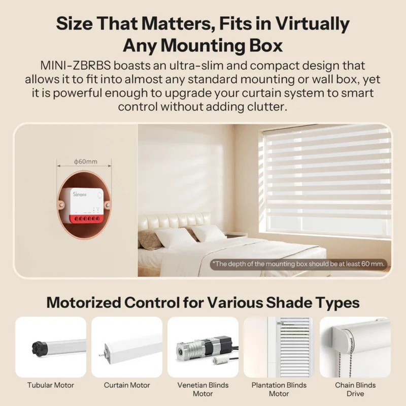 Sonoff Módulo de Estores Inteligente Zigbee - Sonoff Mini-ZBRBS