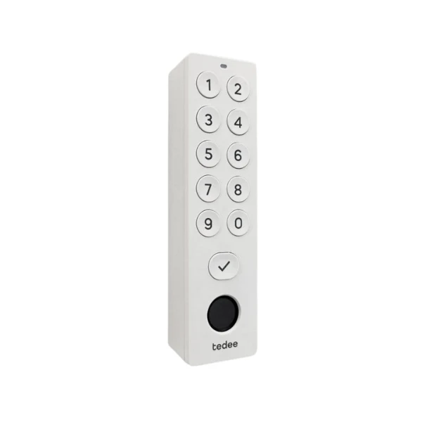Tedee Pro Teclado Branco Biométrico - Keypad com Códigos + Impressão digital