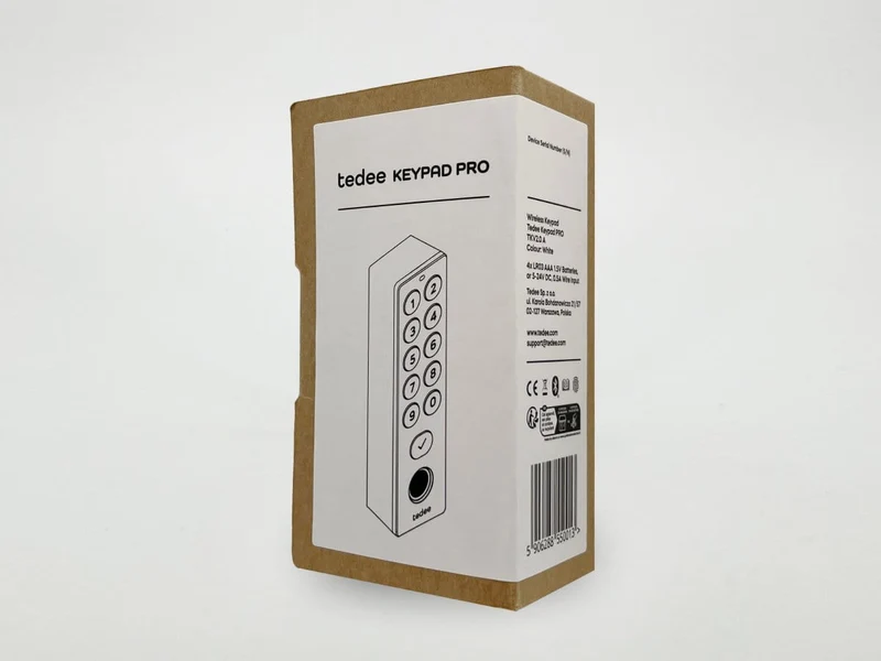 Tedee Pro Teclado Branco Biométrico - Keypad com Códigos + Impressão digital