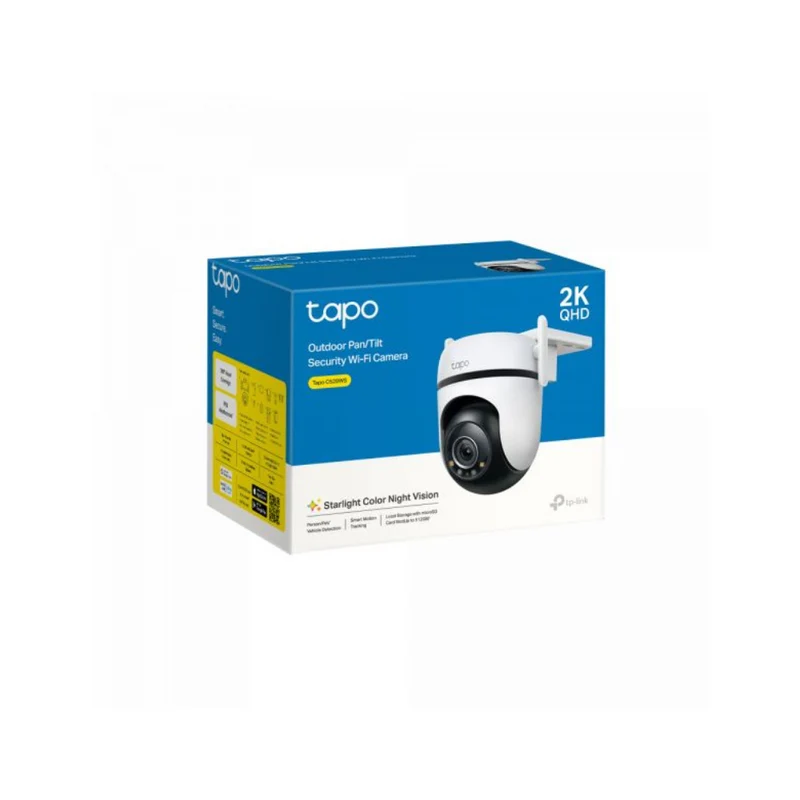TP-Link - Câmera Exterior Inteligente IP66 WiFi Pan/Tilt 2K - TAPO C520WS