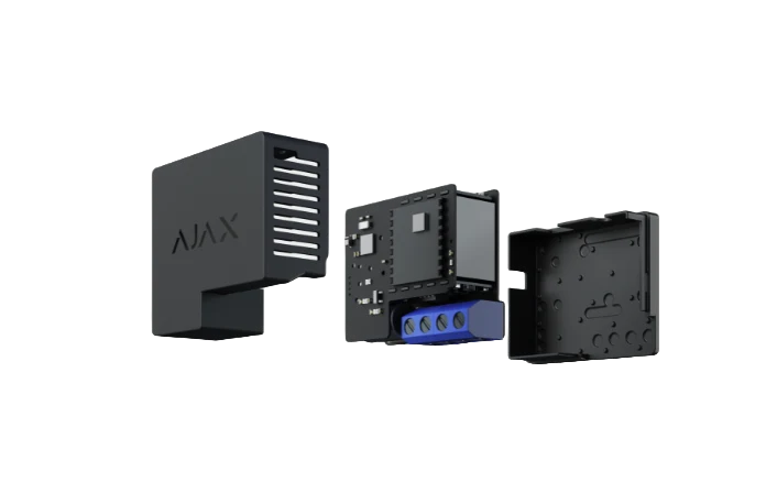 Ajax Relé 230VAC de controlo remoto para alarme Ajax Preto - Ajax WallSwitch