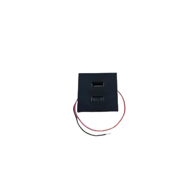 Shelly Módulo carregador USB (USB-A + USBC) 20W para Suporte de Wall Display em Preto