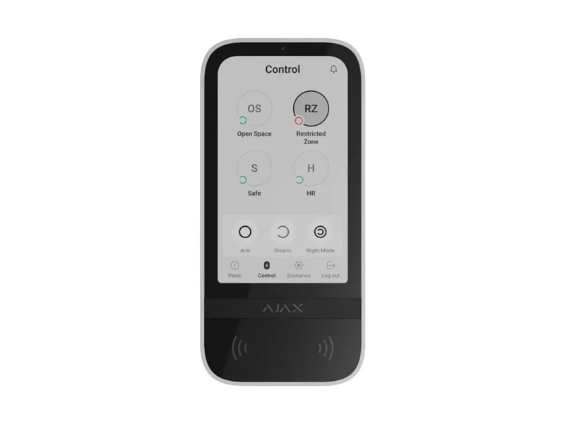 Ajax Keypad Touchscreen Branco - Ajax KEYPADTOUCHSCREEN