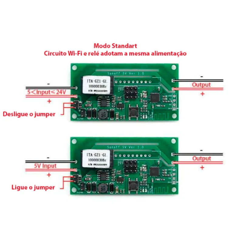 Sonoff Módulo Comutador Universal de Desenvolvimento por WiFi - Sonoff SV